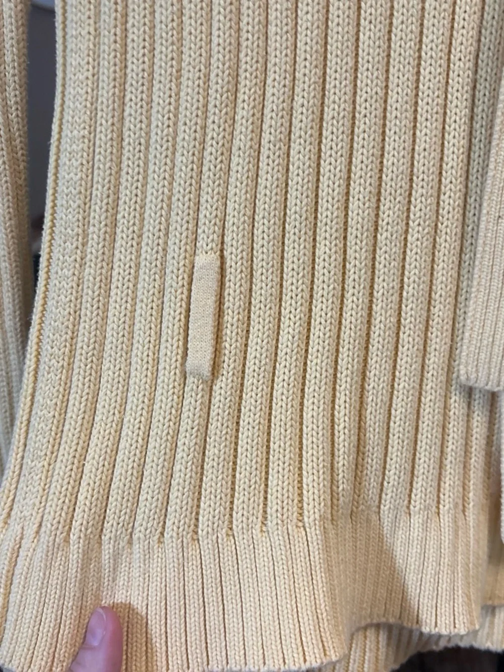 J. Crew Sunny Yellow Ribbed Crewneck Sweater